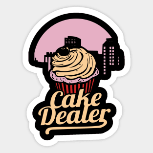 Cake Dealer Shirt I donut bakery Sticker